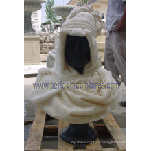 Head Bust Sculpture with Stone Marble Granite Limestone Sandstone (SY-S259)